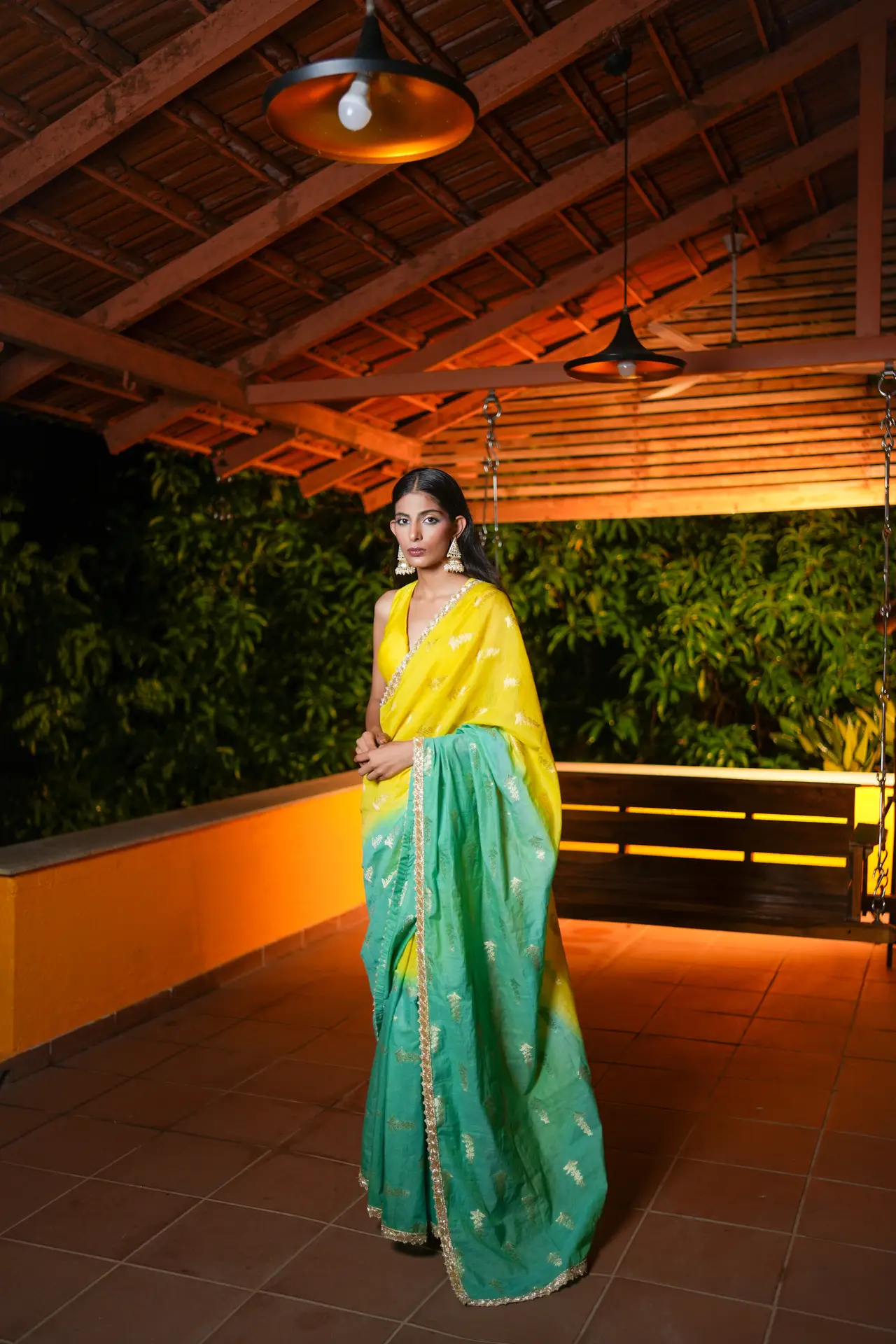 Ombré Leher Saree